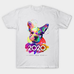 Happy New Year Boston Terrier T-Shirt